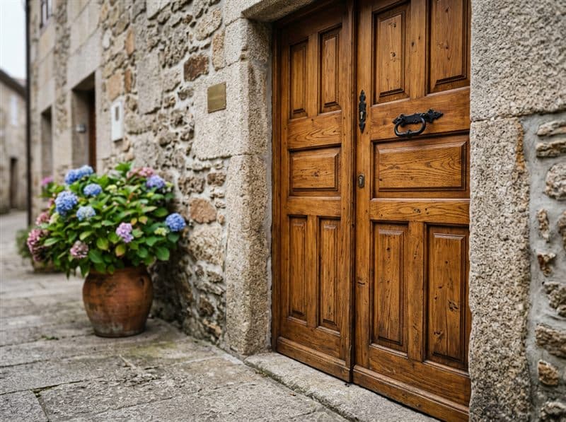 Puertas de madera a medida en A Guarda